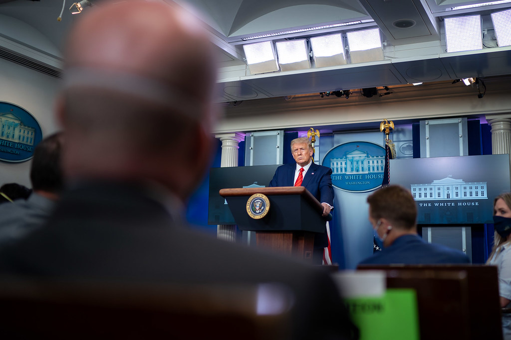 White House press setting where the Trump AI safety accord was signed