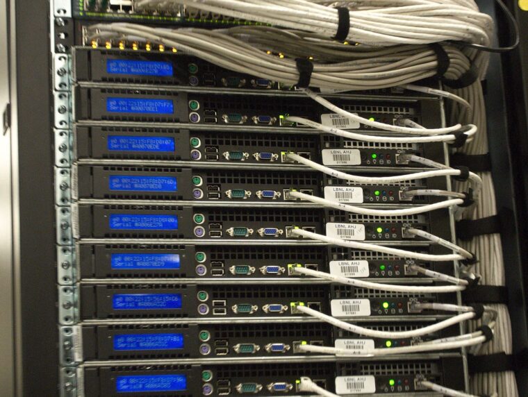 Data center server rack illustrating cloud growth in Alphabet Q3 2026 earnings