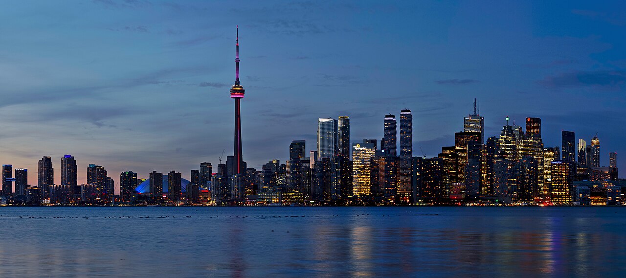 Canada work permit refusal - Toronto skyline at sunset