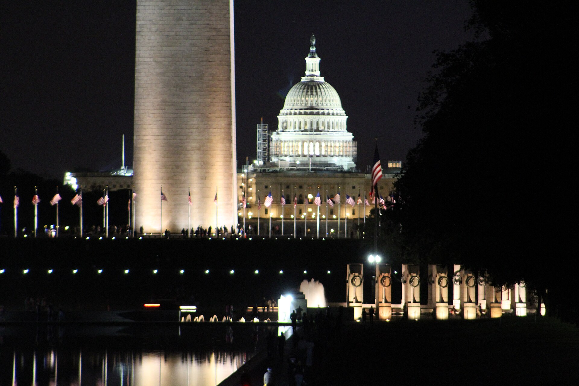 US Capitol at night Capitol dome at night during the US government shutdown deadline debate