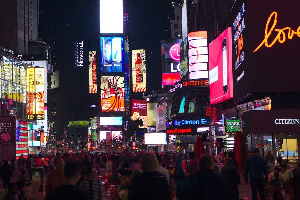 A digital advertising billboard, illustrating the online ad market reshaped by the Google ad tech antitrust ruling