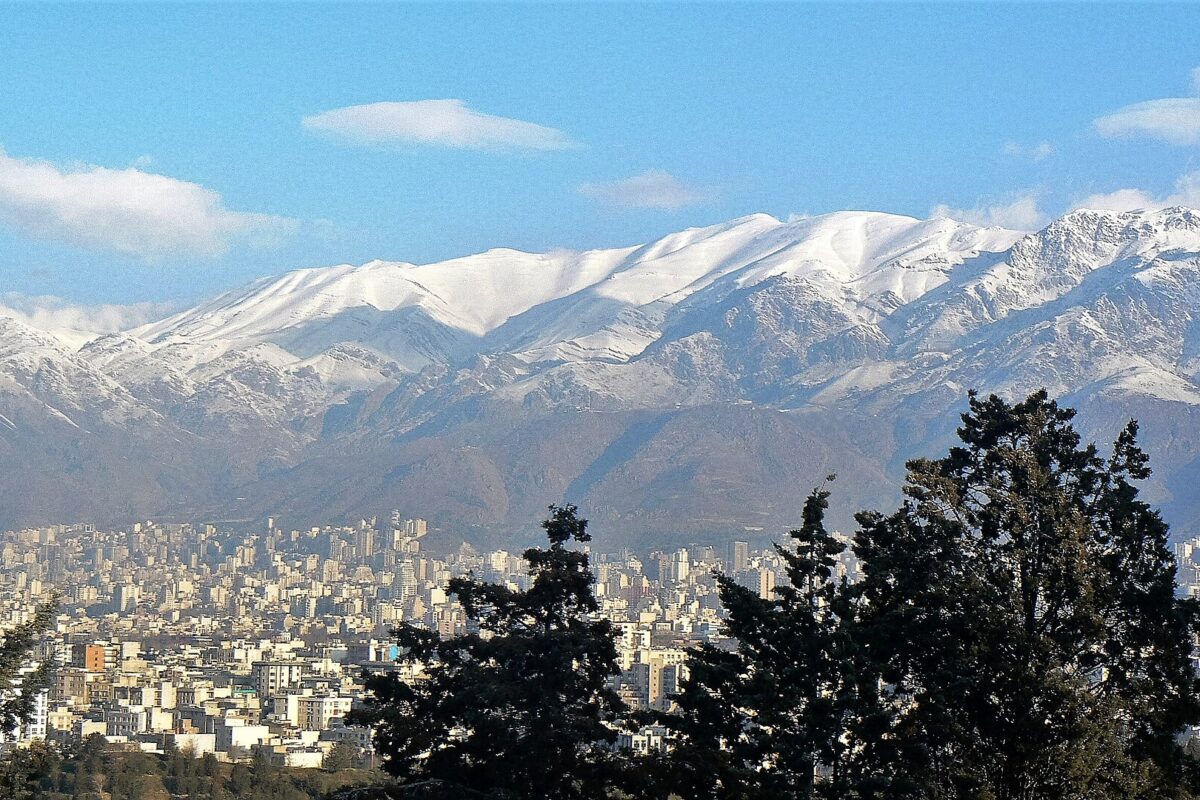 Tehran skyline amid US Iran diplomatic talks