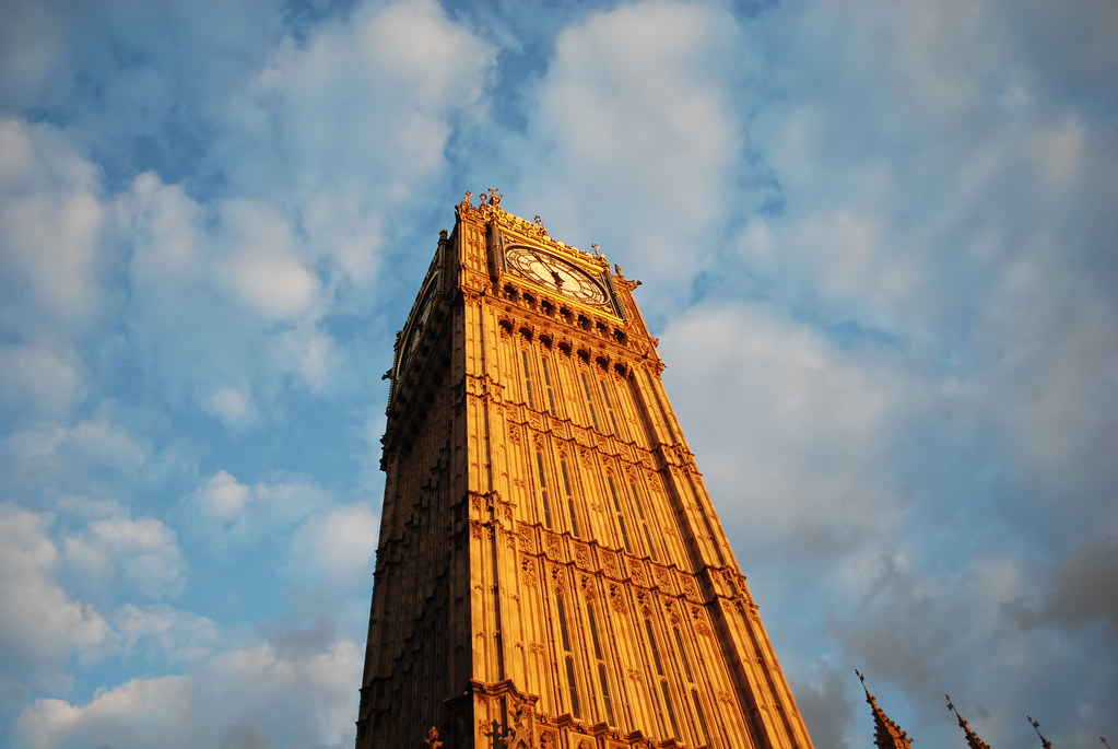 UK immigration rule changes: Big Ben and the Houses of Parliament at golden hour